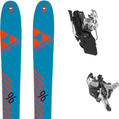 comparer et trouver le meilleur prix du ski Fischer Rando hannibal 96 carbon + atk r12 97mm white bleu sur Sportadvice