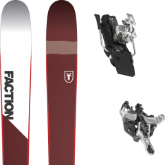 comparer et trouver le meilleur prix du ski Faction Rando prime 1.0 19 + atk r12 91mm white rouge/blanc 2019 sur Sportadvice