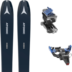 comparer et trouver le meilleur prix du ski Atomic Rando backland wmn 85 dark blue/black + speed radical blue bleu/noir/beige sur Sportadvice