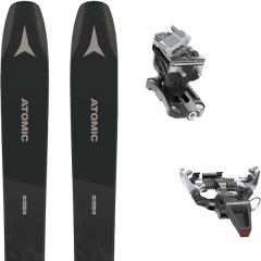 comparer et trouver le meilleur prix du ski Atomic Rando backland 107 black/grey + speed radical silver noir/gris sur Sportadvice