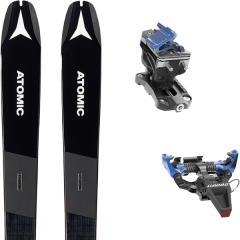 comparer et trouver le meilleur prix du ski Atomic Rando backland 85 blue/grey + speed radical blue noir sur Sportadvice