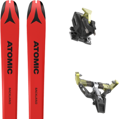 comparer et trouver le meilleur prix du ski Atomic Rando backland 65 ul + superlite 175 z10 black/yellow rouge sur Sportadvice