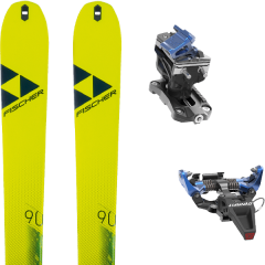 comparer et trouver le meilleur prix du ski Fischer Rando transalp 90 carbon + speed radical blue jaune sur Sportadvice