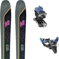 comparer et trouver le meilleur prix du ski K2 Rando talkback 88 + speed radical blue gris/noir sur Sportadvice