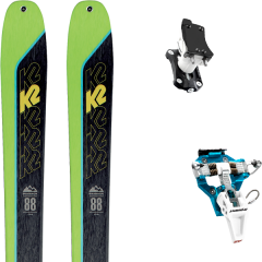 comparer et trouver le meilleur prix du ski K2 Rando wayback 88 + speed turn 2.0 blue/black vert/noir sur Sportadvice