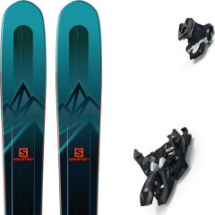 comparer et trouver le meilleur prix du ski Salomon Rando mtn explore 95 darkgreen + alpinist 12 black/ium bleu sur Sportadvice
