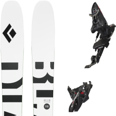comparer et trouver le meilleur prix du ski Black Diamond Rando helio carbon 115 + kingpin mwerks 12 100-125mm blk/red blanc/noir/vert sur Sportadvice