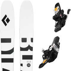 comparer et trouver le meilleur prix du ski Black Diamond Rando helio carbon 115 + fritschi tecton 12 120mm blanc/noir/vert sur Sportadvice