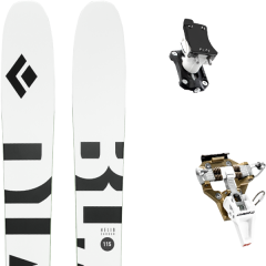 comparer et trouver le meilleur prix du ski Black Diamond Rando helio carbon 115 + speed turn 2.0 bronze/black blanc/noir/vert sur Sportadvice