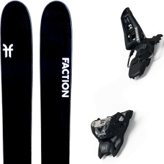 comparer et trouver le meilleur prix du ski Faction Alpin la machine + squire 11 id black noir sur Sportadvice