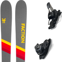 comparer et trouver le meilleur prix du ski Faction Alpin candide 1.0 + 11.0 tcx black/anthracite gris sur Sportadvice