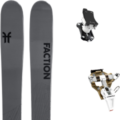 comparer et trouver le meilleur prix du ski Faction Rando agent 2.0 + speed turn 2.0 bronze/black gris sur Sportadvice