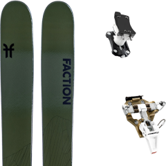 comparer et trouver le meilleur prix du ski Faction Rando agent 4.0 + speed turn 2.0 bronze/black vert sur Sportadvice
