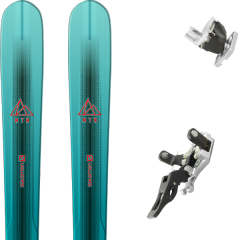 comparer et trouver le meilleur prix du ski Salomon Rando mtn explore 88 w bl/tq + guide 12 gris bleu sur Sportadvice