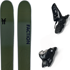 comparer et trouver le meilleur prix du ski Faction Alpin agent 4.0 + squire 11 id black vert sur Sportadvice