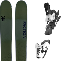 comparer et trouver le meilleur prix du ski Faction Alpin agent 4.0 + z12 b100 white/black vert sur Sportadvice