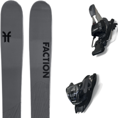 comparer et trouver le meilleur prix du ski Faction Alpin agent 2.0 + 11.0 tcx black/anthracite gris sur Sportadvice