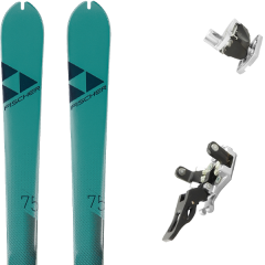 comparer et trouver le meilleur prix du ski Fischer Rando transalp 75 carbon + guide 12 gris bleu/noir sur Sportadvice