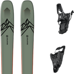 comparer et trouver le meilleur prix du ski Salomon Alpin qst 106 oil green/orange + shift mnc 10 black 110 uni vert sur Sportadvice