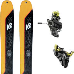 comparer et trouver le meilleur prix du ski K2 Rando wayback 106 + st radical 110mm yellow jaune/noir sur Sportadvice