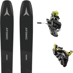 comparer et trouver le meilleur prix du ski Atomic Rando backland 107 black/grey + st radical 110mm yellow noir/gris sur Sportadvice