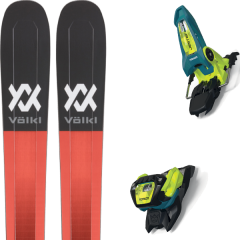 comparer et trouver le meilleur prix du ski Völkl Alpin  m5 mantra + jester 18 pro id teal/flo-yellow rouge/noir sur Sportadvice