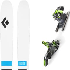 comparer et trouver le meilleur prix du ski Black Diamond Rando helio recon 105 + zed 12 blanc/bleu/noir sur Sportadvice