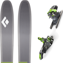 comparer et trouver le meilleur prix du ski Black Diamond Rando helio 116 + zed 12 gris/blanc/vert sur Sportadvice