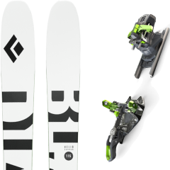 comparer et trouver le meilleur prix du ski Black Diamond Rando helio carbon 115 + zed 12 blanc/noir/vert sur Sportadvice