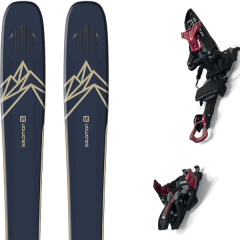 comparer et trouver le meilleur prix du ski Salomon Rando qst 99 dark + kingpin 10 100-125mm black/red bleu sur Sportadvice