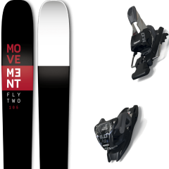 comparer et trouver le meilleur prix du ski Movement Alpin fly two 105 + 11.0 tcx black/anthracite noir sur Sportadvice