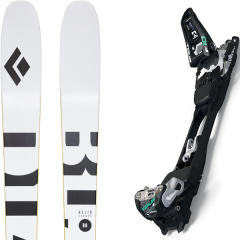 comparer et trouver le meilleur prix du ski Black Diamond Rando helio carbon 88 + f10 tour black/white blanc/noir/jaune sur Sportadvice