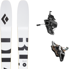 comparer et trouver le meilleur prix du ski Black Diamond Rando helio carbon 88 + st radical turn 95 black blanc/noir/jaune sur Sportadvice