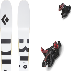 comparer et trouver le meilleur prix du ski Black Diamond Rando helio carbon 88 + alpinist 12 black/red blanc/noir/jaune sur Sportadvice
