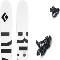 comparer et trouver le meilleur prix du ski Black Diamond Rando helio carbon 115 + alpinist 9 black/ium blanc/noir/vert sur Sportadvice