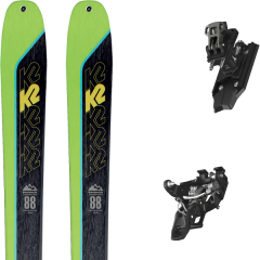 comparer et trouver le meilleur prix du ski K2 Rando wayback 88 + backland pure black/gunmetal vert/noir sur Sportadvice