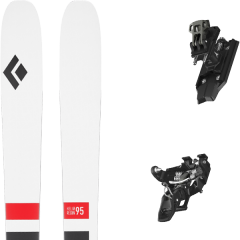 comparer et trouver le meilleur prix du ski Black Diamond Rando helio recon 95 + backland pure black/gunmetal blanc/noir/rouge sur Sportadvice