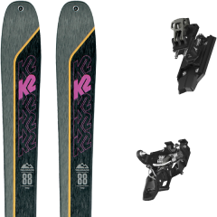 comparer et trouver le meilleur prix du ski K2 Rando talkback 88 + backland pure black/gunmetal gris/noir sur Sportadvice