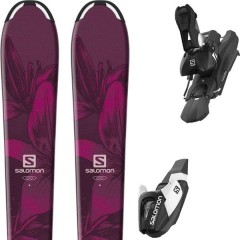 comparer et trouver le meilleur prix du ski Salomon Alpin e qst lux m + l7 black/white b80 rose sur Sportadvice