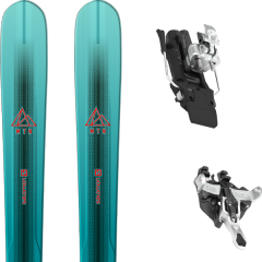 comparer et trouver le meilleur prix du ski Salomon Rando mtn explore 88 w bl/tq + atk raider 12 91 mm white bleu sur Sportadvice