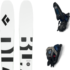 comparer et trouver le meilleur prix du ski Black Diamond Rando helio carbon 115 + duke pt 16 125mm black/gunmetal blanc/noir/vert sur Sportadvice