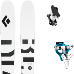 comparer et trouver le meilleur prix du ski Black Diamond Rando helio carbon 115 + speed turn 2.0 blue/black blanc/noir/vert sur Sportadvice
