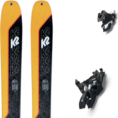 comparer et trouver le meilleur prix du ski K2 Rando wayback 106 + alpinist 10 long travel black-ium jaune/noir sur Sportadvice