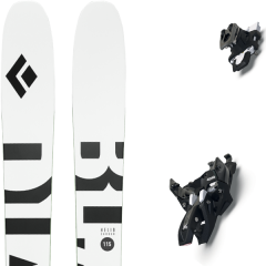 comparer et trouver le meilleur prix du ski Black Diamond Rando helio carbon 115 + alpinist 10 long travel black-ium blanc/noir/vert sur Sportadvice