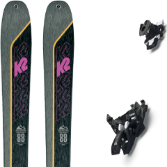 comparer et trouver le meilleur prix du ski K2 Rando talkback 88 + alpinist 12 long travel black-ium gris/noir sur Sportadvice