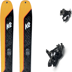 comparer et trouver le meilleur prix du ski K2 Rando wayback 106 + alpinist 12 long travel black-ium jaune/noir sur Sportadvice