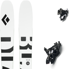comparer et trouver le meilleur prix du ski Black Diamond Rando helio carbon 115 + alpinist 12 long travel black-ium blanc/noir/vert sur Sportadvice