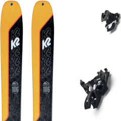 comparer et trouver le meilleur prix du ski K2 Rando wayback 106 + alpinist 10 black/ium jaune/noir sur Sportadvice