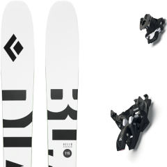 comparer et trouver le meilleur prix du ski Black Diamond Rando helio carbon 115 + alpinist 10 black/ium blanc/noir/vert sur Sportadvice