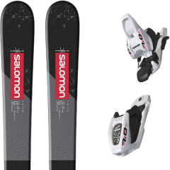 comparer et trouver le meilleur prix du ski Salomon Alpin tnt black/grey/red + 7.0 jr 70mm white/black noir/gris sur Sportadvice